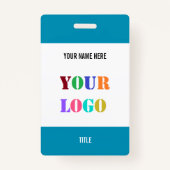 Aangepaste Logo of fotonaam Titel gepersonaliseerd Badge (Voorkant)