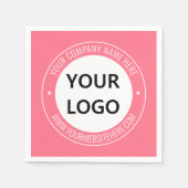 Aangepaste Logo of foto's en tekst servetten Uw kl (Voorkant)