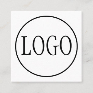 Aangepaste LOGO ONTWERP-SJABLOON Vierkante Visitekaartje