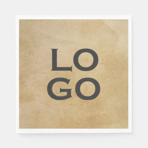 Aangepaste Logo op bijtende perkament Servet