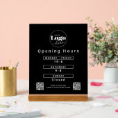 Aangepaste Logo Openingstijden aanrecht Acryl Bord (Huwelijk)