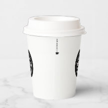 Aangepaste Logo Paper Cup met "Attentie Hot"
