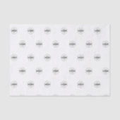 Aangepaste Logo Patroon Wit Promotionele Tissuepapier (Voorkant)