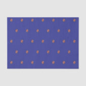 Aangepaste Logo Pattern Blue Promotional Tissuepapier (Voorkant)