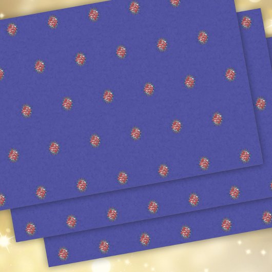 Aangepaste Logo Pattern Blue Promotional Tissuepapier