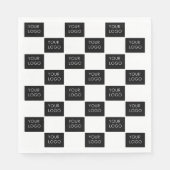 Aangepaste Logo Pattern Professioneel Bedrijf Bedr Servet (Voorkant)