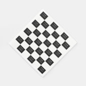 Aangepaste Logo Pattern Professioneel Bedrijf Bedr Servet (Hoek)