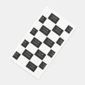 Aangepaste Logo Pattern Professioneel Bedrijf Bedr Servet (Hoek)