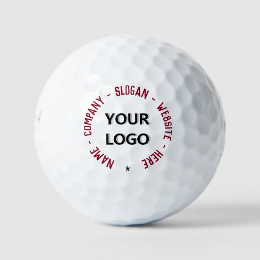 Aangepaste Logo Photo Tekst en Kleuren Golfballen  (Voorkant)