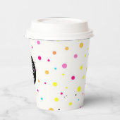 Aangepaste Logo Polka Dot Paper Cup 8oz Papieren Bekers (Links)