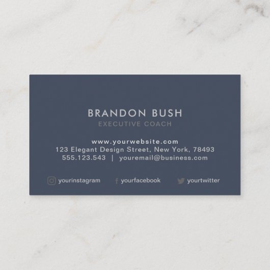 Aangepaste logo - professioneel ontwerp visitekaartje (Achterkant)