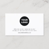 Aangepaste Logo professionele benoemingsherinnerin Visitekaartje (Voorkant)