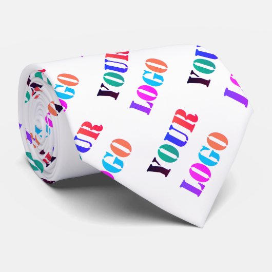 Aangepaste Logo promotie Uw bedrijf op maat Stropdas (Opgerold)