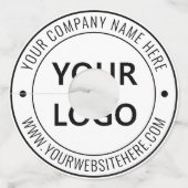 Aangepaste Logo promotie Uw bedrijf op maat Wijnglaslabel (Voorkant)