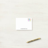 Aangepaste Logo promotieartikelen voor zakelijke p Post-it® Notes (Op bureau)