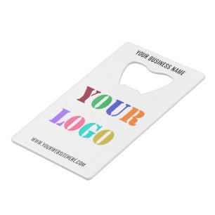 Aangepaste Logo promoties voor bedrijven op maat Kredietkaart Flessenopener
