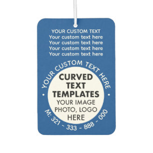 Aangepaste Logo Promotionele BLAUWE Auto Luchtverf Luchtverfrisser