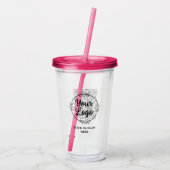 Aangepaste Logo qr-code Acryl Drinkbeker (Achterkant)