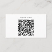 Aangepaste Logo QR-code en pictogrammen voor socia Visitekaartje (Achterkant)