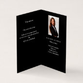 Aangepaste logo Qr code foto social media zwart Visitekaartjes (Binnen)