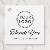 Aangepaste logo QR code orde dank u labels hangen (Voorkant)