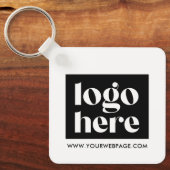 Aangepaste Logo QR Code Promotionele Sleutelhanger (Voorkant)