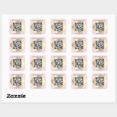 Aangepaste Logo QR-code Scannen me voor geformatte Vierkante Sticker (Vel)