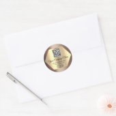 Aangepaste Logo QR-code voor speciale acties Voeg  Ronde Sticker (Envelop)