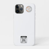 Aangepaste Logo QR-code Zakelijk Case-Mate iPhone Case (Achterkant)