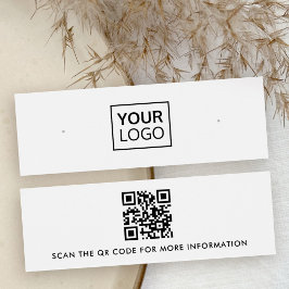 Aangepaste logo QR-codenummer oormeringskaart Mini Visitekaartjes