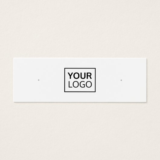 Aangepaste logo QR-codenummer oormeringskaart Mini Visitekaartjes (Voorkant)