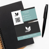 Aangepaste Logo QR Modern Visitekaartje