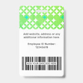 Aangepaste Logo Ready Personeel Label Professionel Badge (Achterkant)