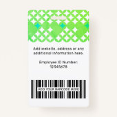 Aangepaste Logo Ready Personeel Label Professionel Badge (Achterkant)