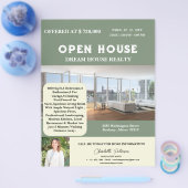 Aangepaste Logo Real Estate Open Huis Flyer (Enkel)