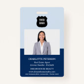 Aangepaste Logo Real Estate Realtor Naam Badge (Voorkant)