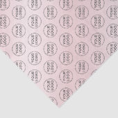 Aangepaste logo roze papieren zakverpakking tissuepapier (Detail)