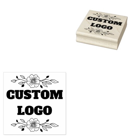 Aangepaste Logo Rubberstempel (Gestempeld)