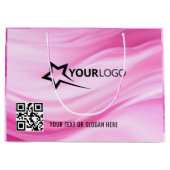 Aangepaste Logo Shopping | Zakelijke promotie Groot Cadeauzakje (Voorkant)