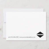 Aangepaste Logo Simple Elegant Note-Kaart Notitiekaartje (Voorkant)