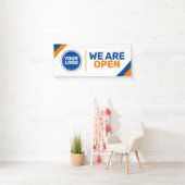 Aangepaste logo sjabloon Wij zijn Open Business Ba Spandoek (Insitu)