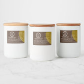 Aangepaste Logo Small Container FDA Complaint Hone Voedselcontainer Etiket (Flessen)