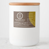 Aangepaste Logo Small Container FDA Complaint Hone Voedselcontainer Etiket (Voorkant)