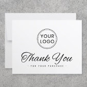 Aangepaste logo sociale media elegant bedankt