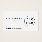 Aangepaste logo sociale media witte visitekaartjes (Voorkant)