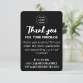 Aangepaste logo sociale media zwart flat bedankt k (Staand voorkant)