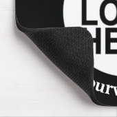 Aangepaste Logo speciale zwarte Muismat voor bedri (Hoek)