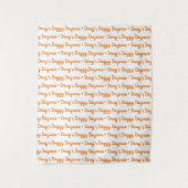 Aangepaste Logo-stap en achtergrond voor herhaling Wandkleed (Voorkant)