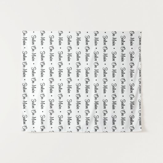 Aangepaste Logo-stap en achtergrond voor herhaling Wandkleed (Voorkant (horizontaal))