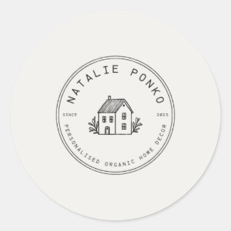 Aangepaste logo-sticker ronde sticker